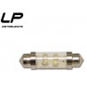 Lampadina SV10,5 x 38 4 Led Bianchi