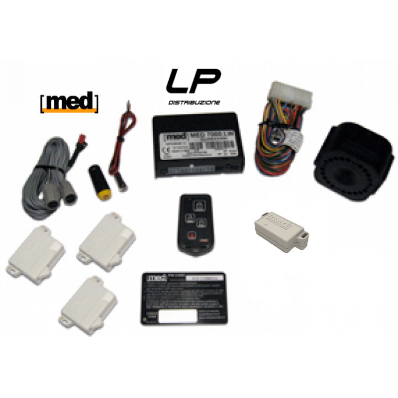 Med Kit 11.552 LW CE Antifurto Camper completo di 4 sensori radio