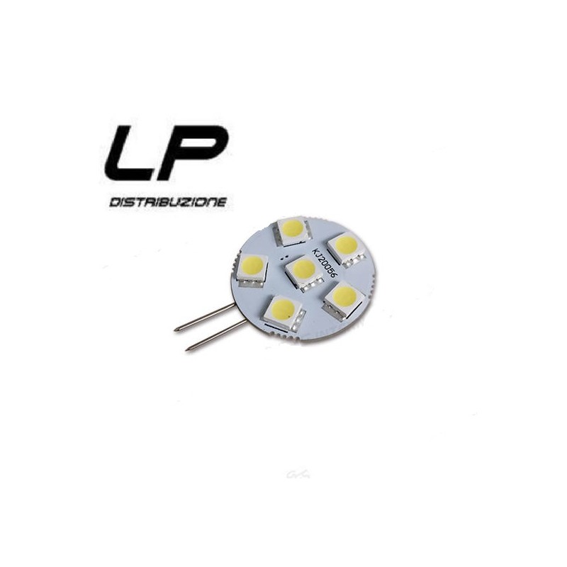 Lampadina G4 6 LED bianco freddo