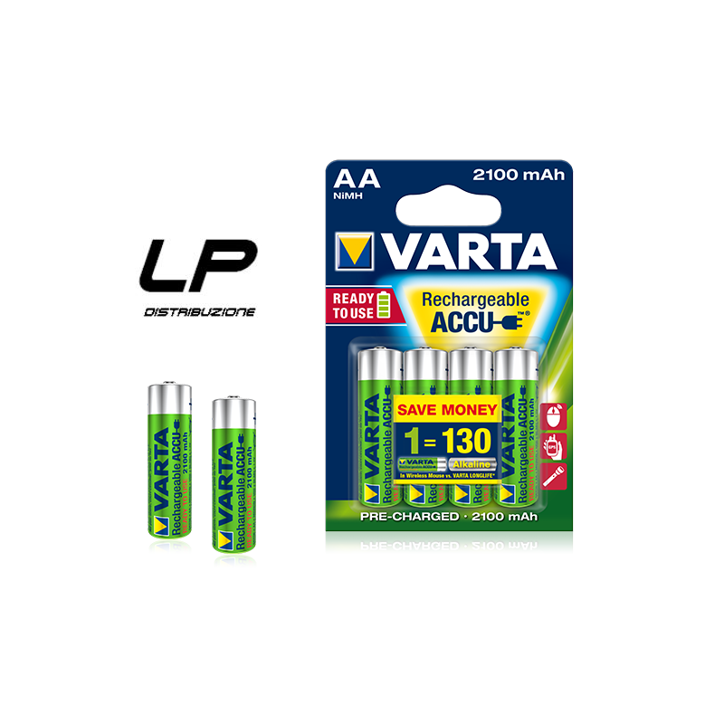 VARTA AA 2100 MAH BATTERIA 4 Pz