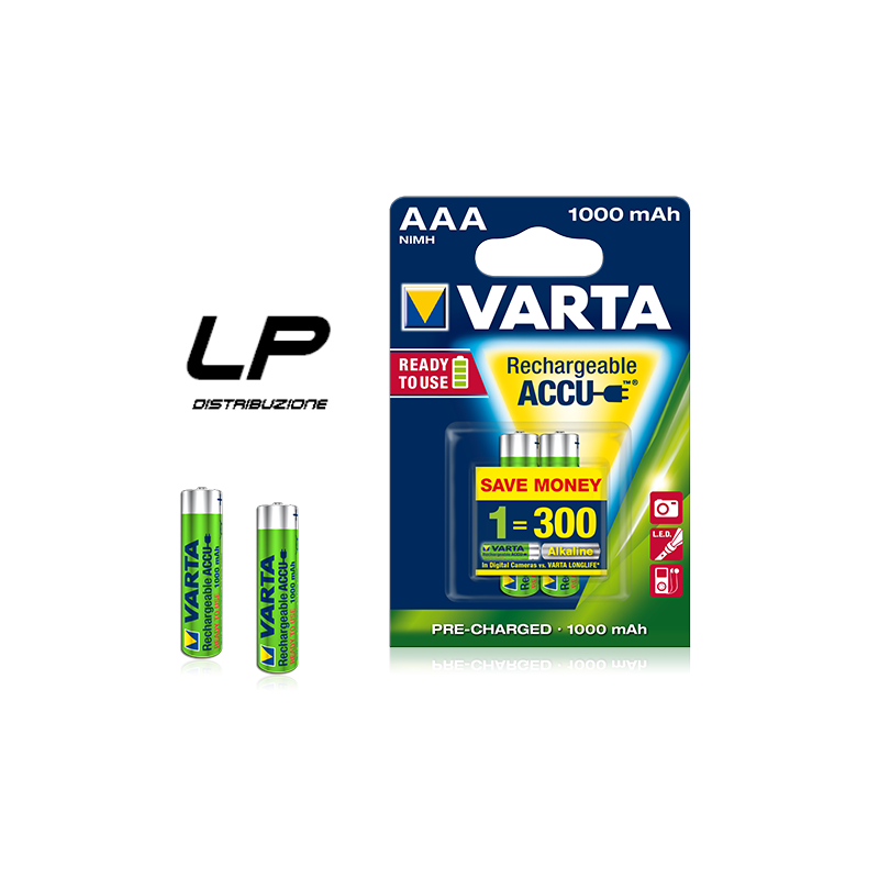 VARTA AAA 1000 MAH BATTERIA