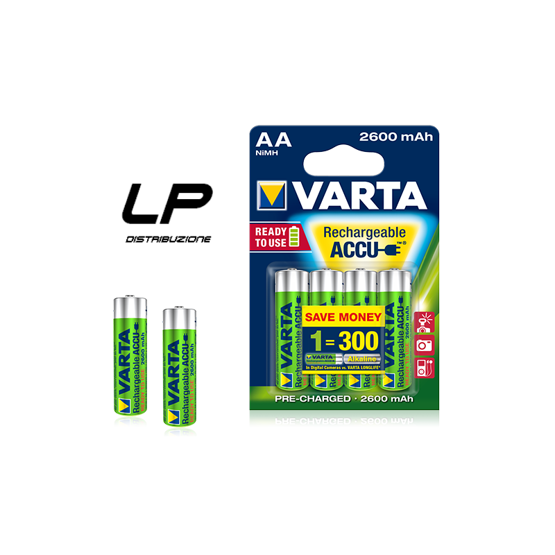 VARTA AA 2600 MAH BATTERIE RICARICABILI