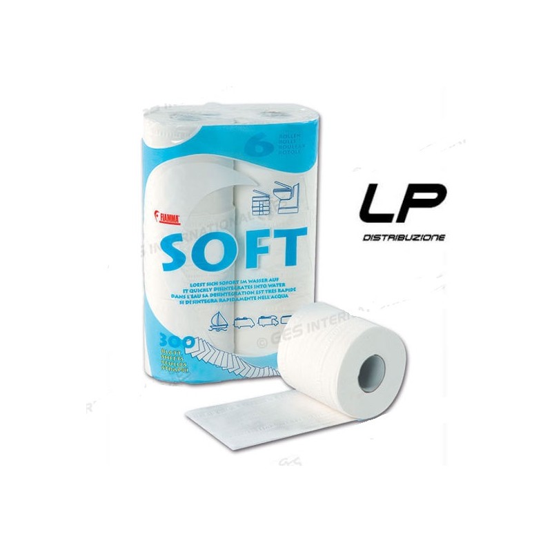 Soft 6 Rolls carta igienica